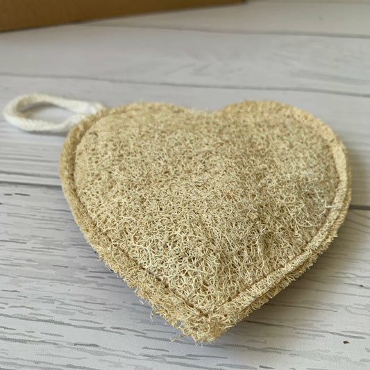 Heart shape Natural loofah